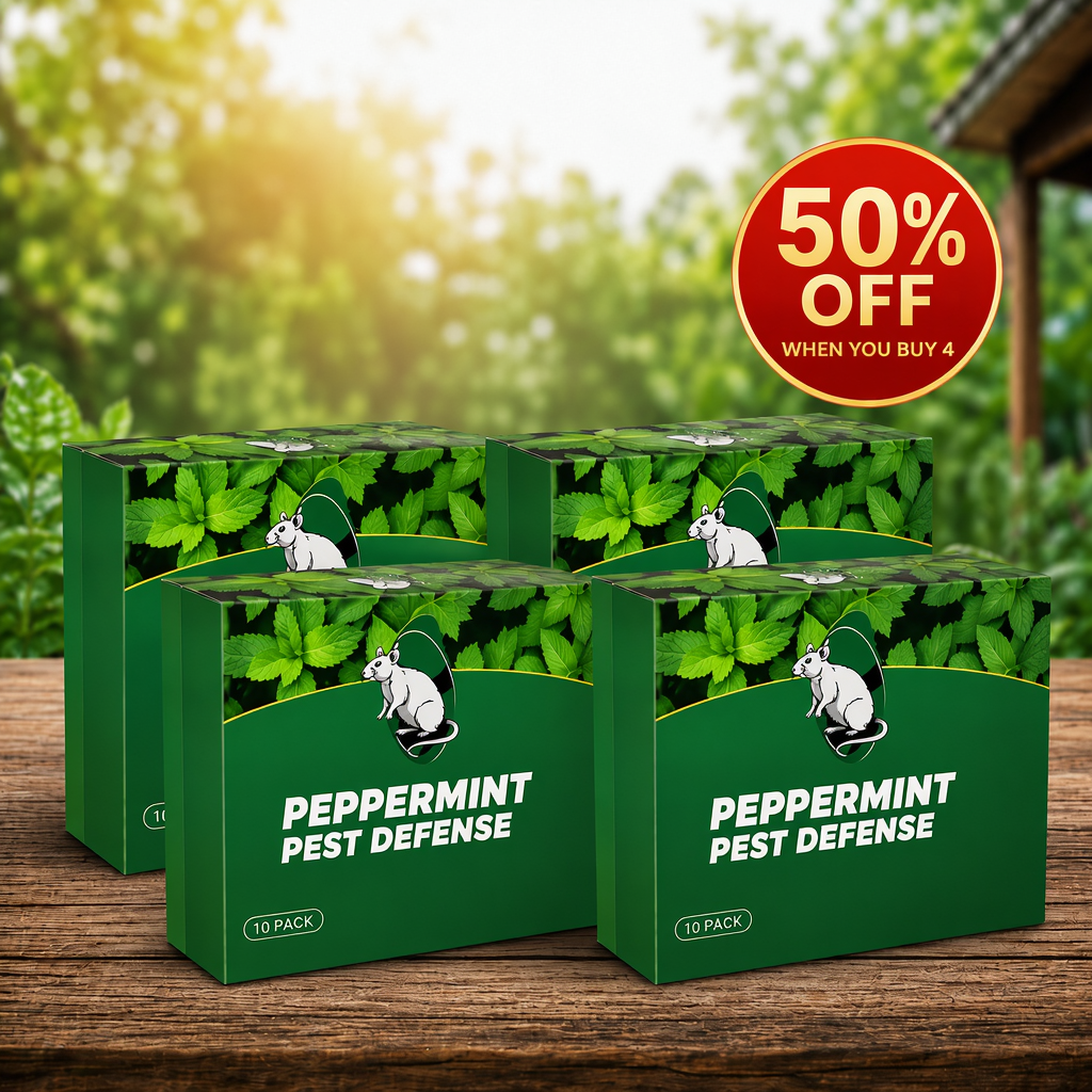💥LAST DAY SALE 50%OFF💥🟢 Natural Peppermint Rodent Repellent Tablets – 10 Pack