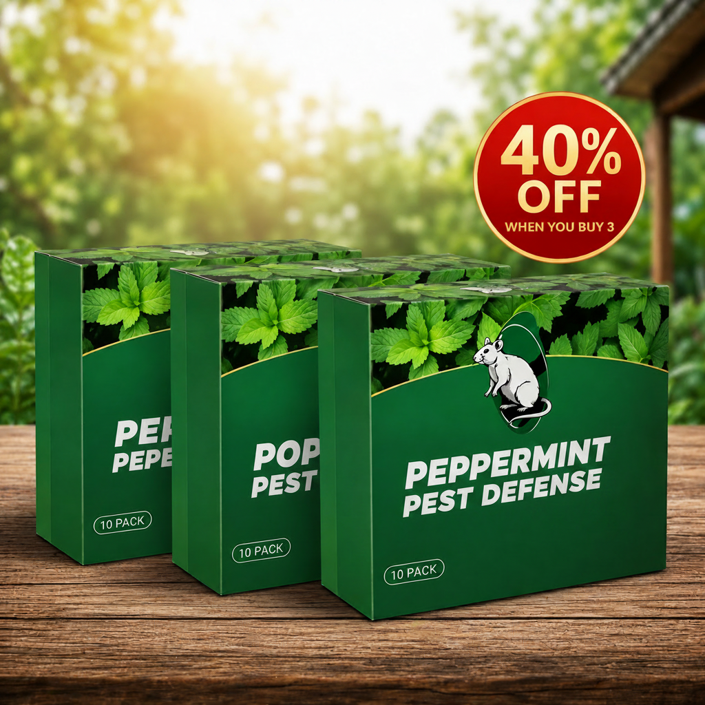 💥LAST DAY SALE 50%OFF💥🟢 Natural Peppermint Rodent Repellent Tablets – 10 Pack